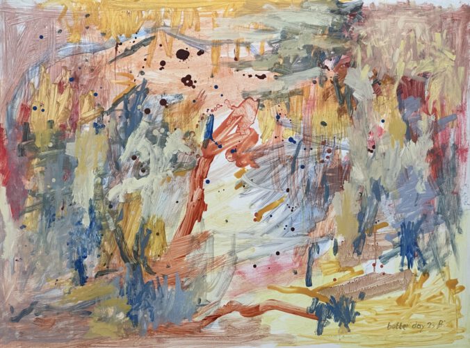 better day - 2023, Bernhard Beyer, Eitempera auf HDF