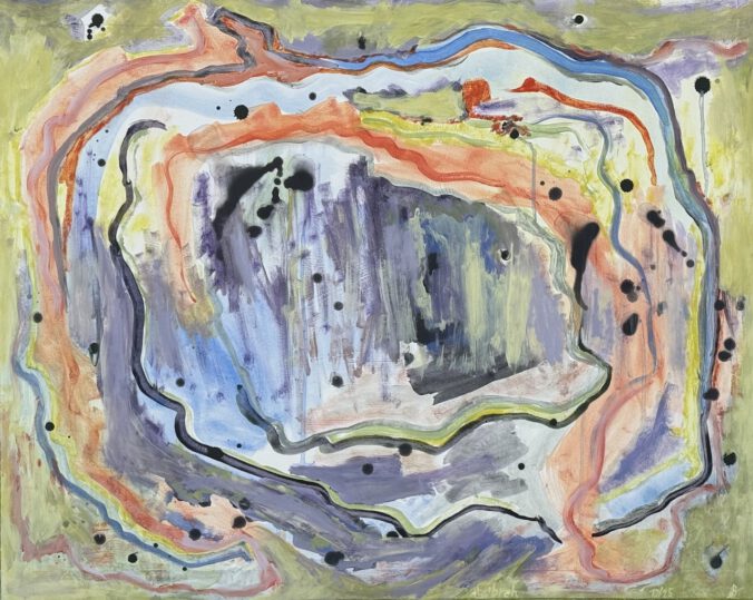 Tsbreh Tempera auf Papier 69x55cm