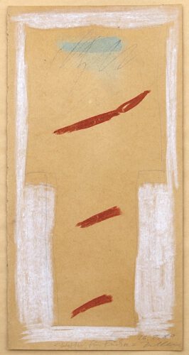 Wetter für Füchse - Jochen Zellmann - 26.2.80 - Wachskreide und Bleistift auf Papier