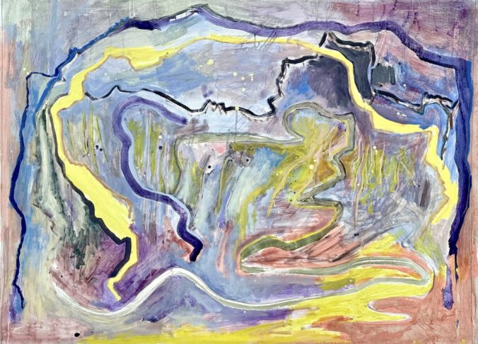 Das Argument, Tempera auf Papier, 3/26, 113,5 x 85 cm