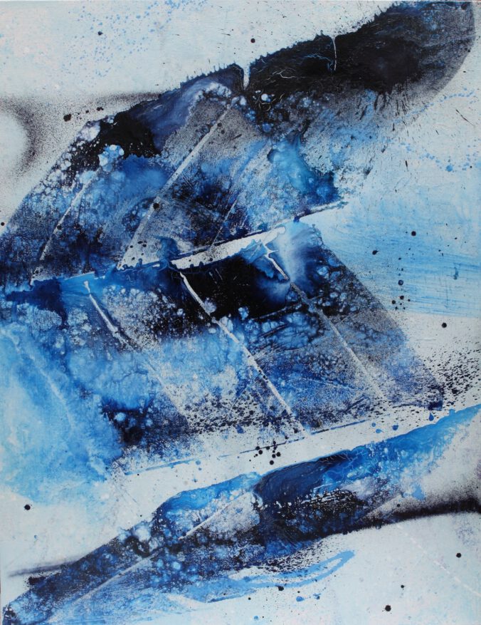 untitled (casper david friedrich), 2026, Acryl, Pigmente, Tusche auf Jute, 220 × 180 cm, Max Frintrop